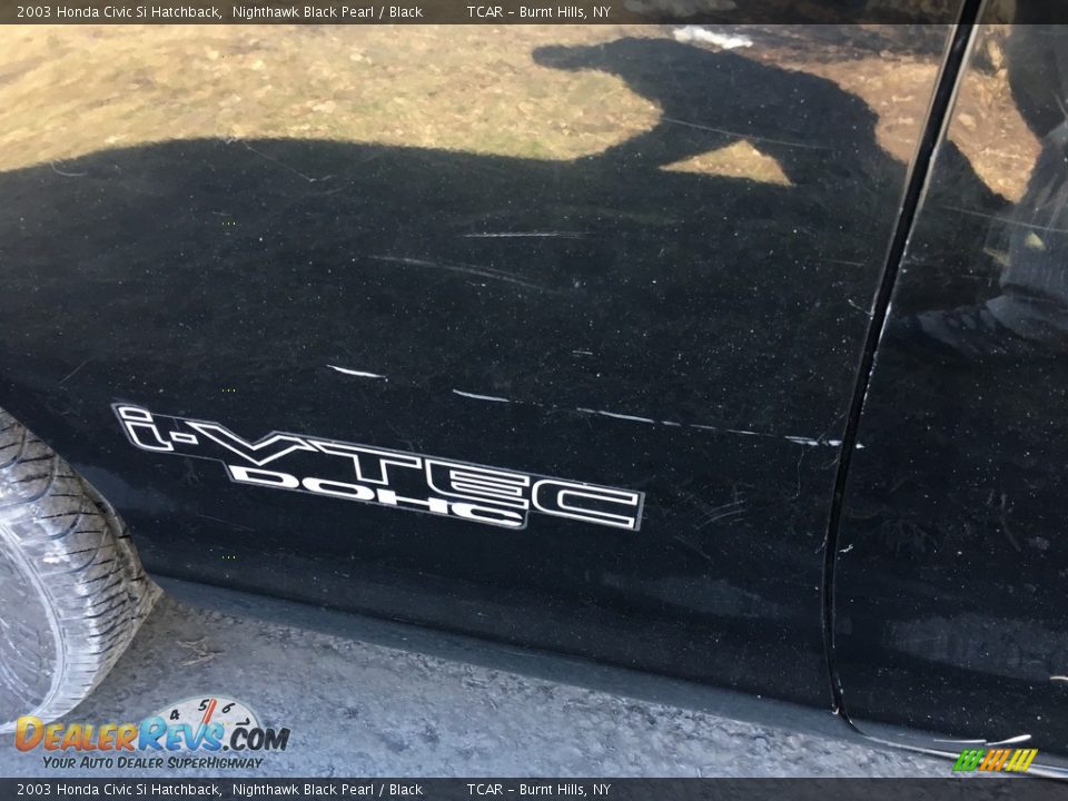 2003 Honda Civic Si Hatchback Nighthawk Black Pearl / Black Photo #23