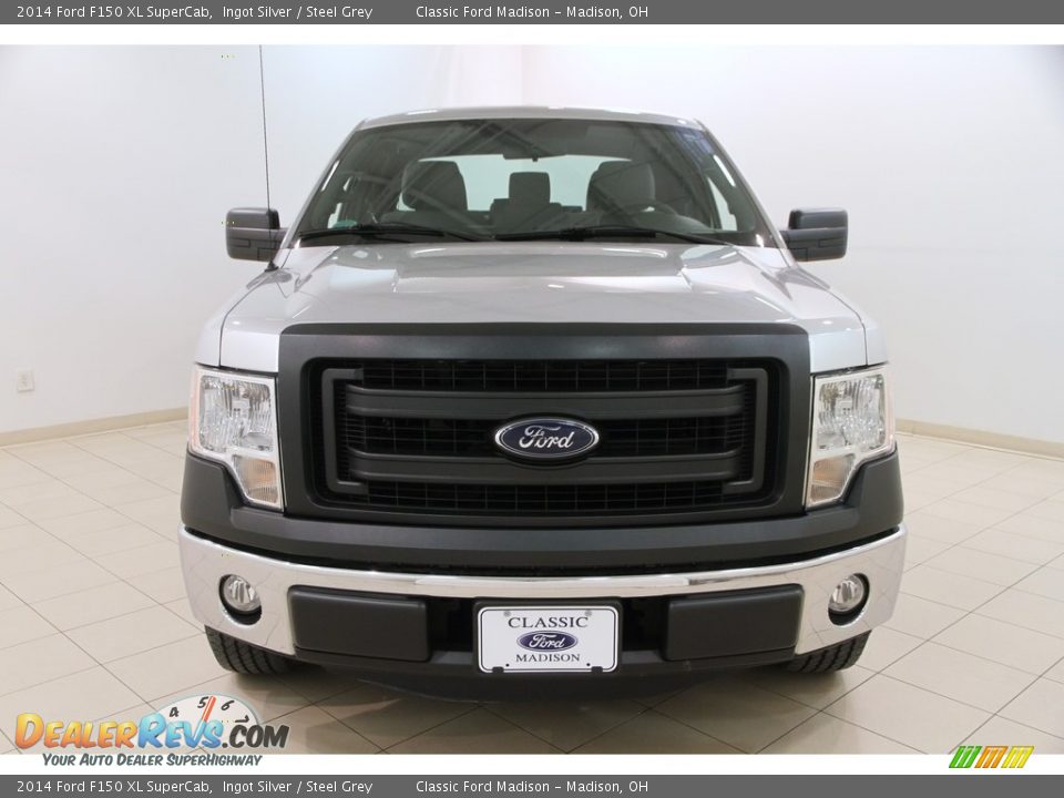 2014 Ford F150 XL SuperCab Ingot Silver / Steel Grey Photo #2