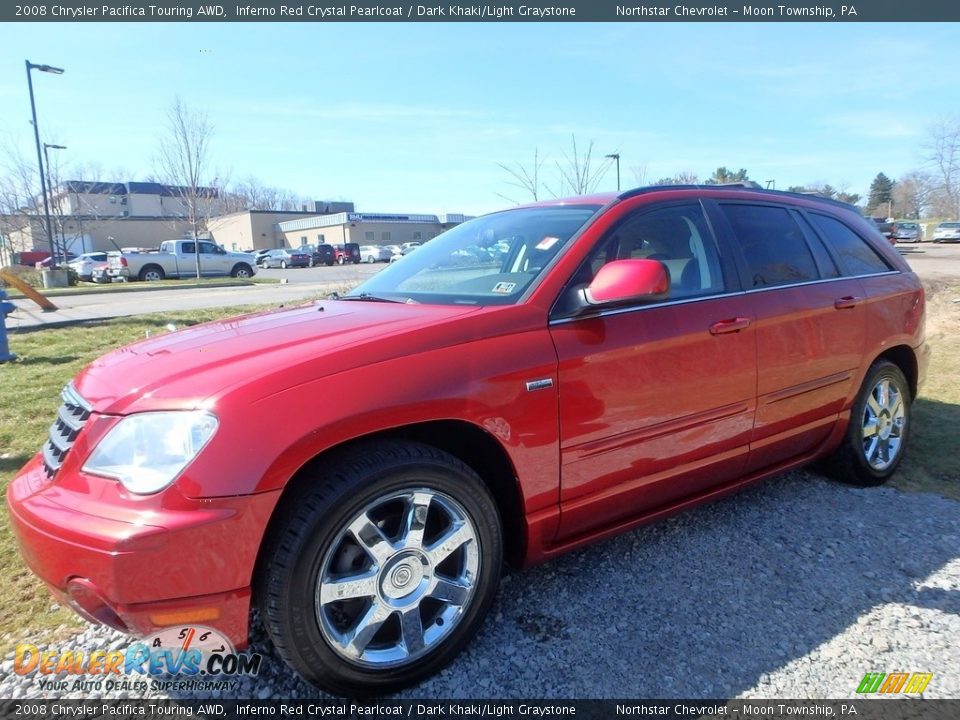2008 Chrysler Pacifica Touring AWD Inferno Red Crystal Pearlcoat / Dark Khaki/Light Graystone Photo #1