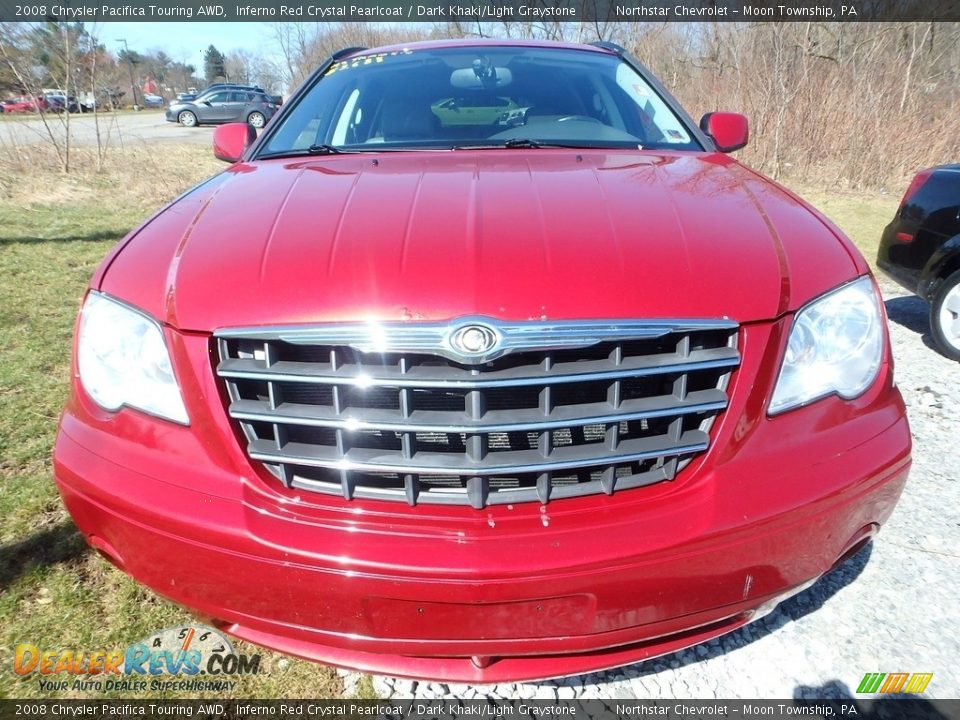 2008 Chrysler Pacifica Touring AWD Inferno Red Crystal Pearlcoat / Dark Khaki/Light Graystone Photo #6
