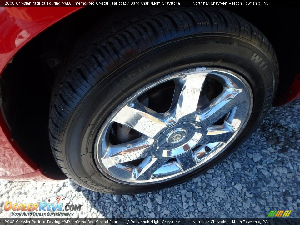 2008 Chrysler Pacifica Touring AWD Inferno Red Crystal Pearlcoat / Dark Khaki/Light Graystone Photo #7