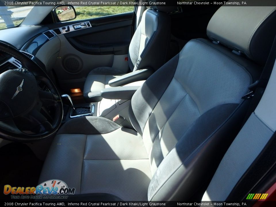 2008 Chrysler Pacifica Touring AWD Inferno Red Crystal Pearlcoat / Dark Khaki/Light Graystone Photo #8
