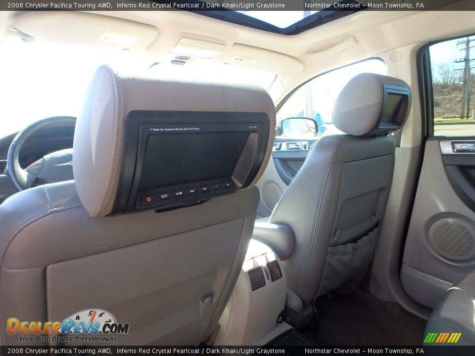 2008 Chrysler Pacifica Touring AWD Inferno Red Crystal Pearlcoat / Dark Khaki/Light Graystone Photo #10