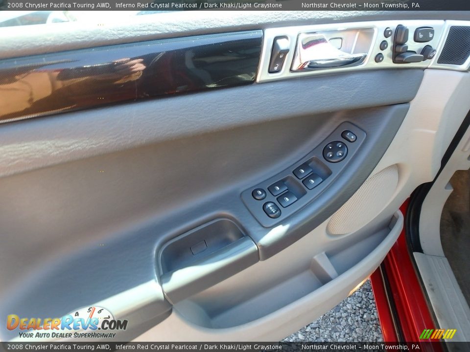 2008 Chrysler Pacifica Touring AWD Inferno Red Crystal Pearlcoat / Dark Khaki/Light Graystone Photo #11