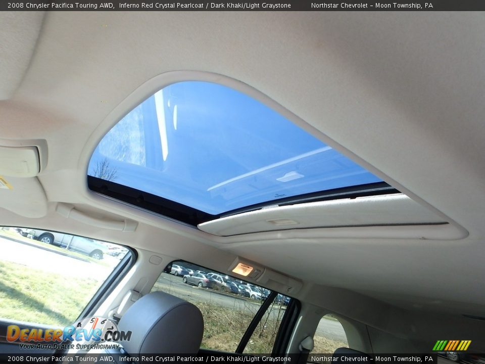 2008 Chrysler Pacifica Touring AWD Inferno Red Crystal Pearlcoat / Dark Khaki/Light Graystone Photo #12