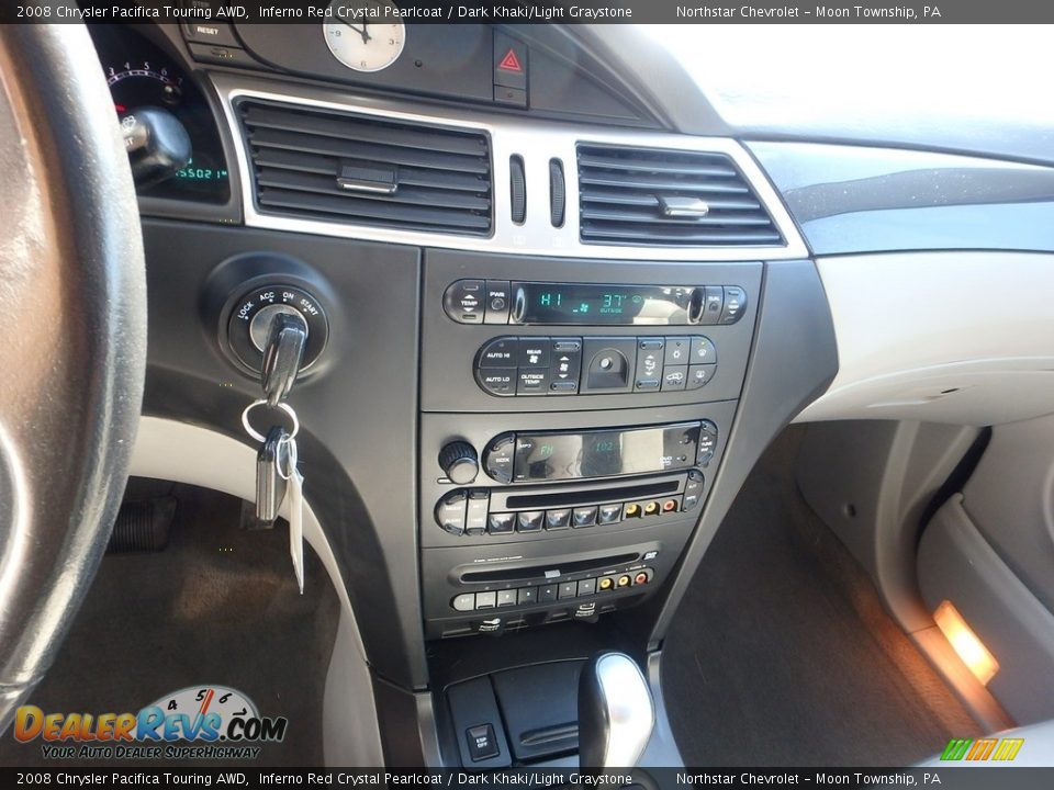 2008 Chrysler Pacifica Touring AWD Inferno Red Crystal Pearlcoat / Dark Khaki/Light Graystone Photo #13