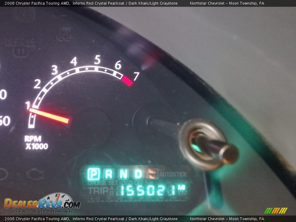 2008 Chrysler Pacifica Touring AWD Inferno Red Crystal Pearlcoat / Dark Khaki/Light Graystone Photo #15