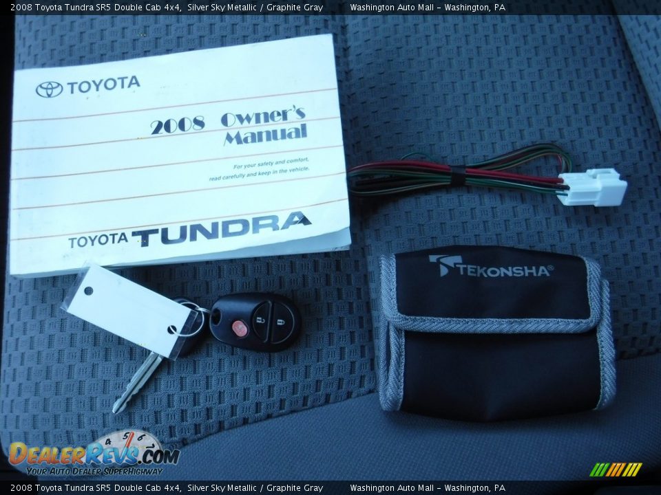 2008 Toyota Tundra SR5 Double Cab 4x4 Silver Sky Metallic / Graphite Gray Photo #23