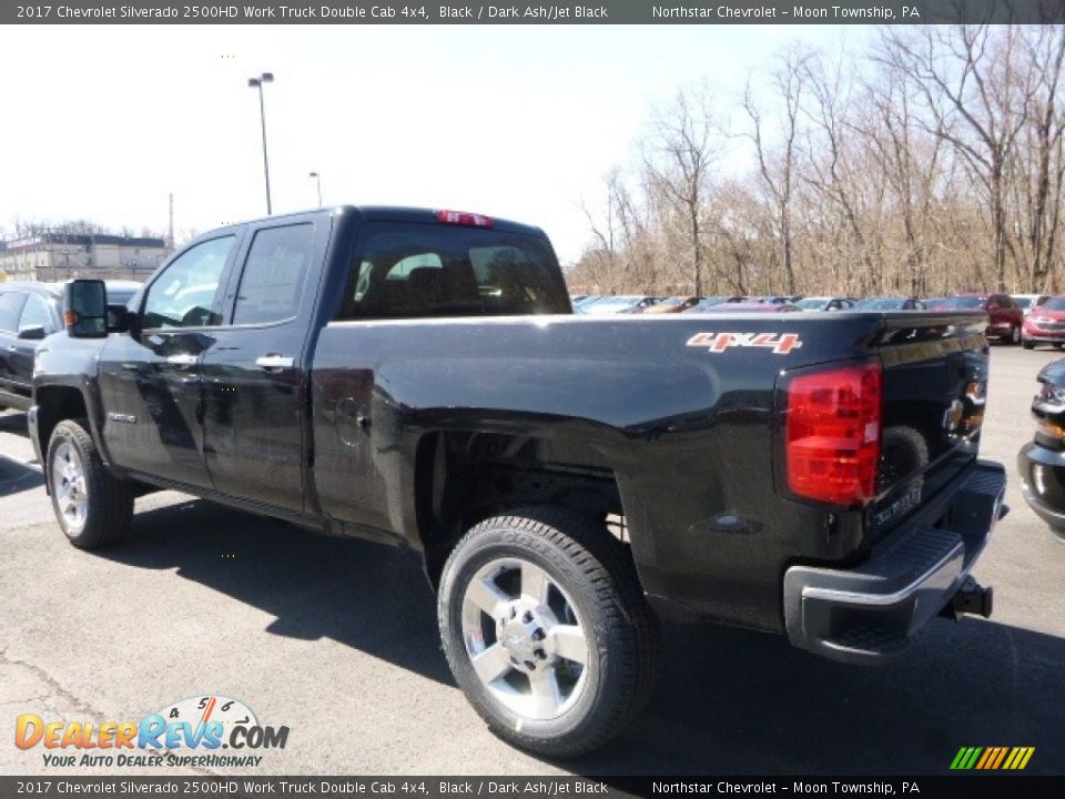 2017 Chevrolet Silverado 2500HD Work Truck Double Cab 4x4 Black / Dark Ash/Jet Black Photo #3