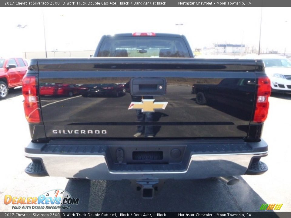 2017 Chevrolet Silverado 2500HD Work Truck Double Cab 4x4 Black / Dark Ash/Jet Black Photo #4