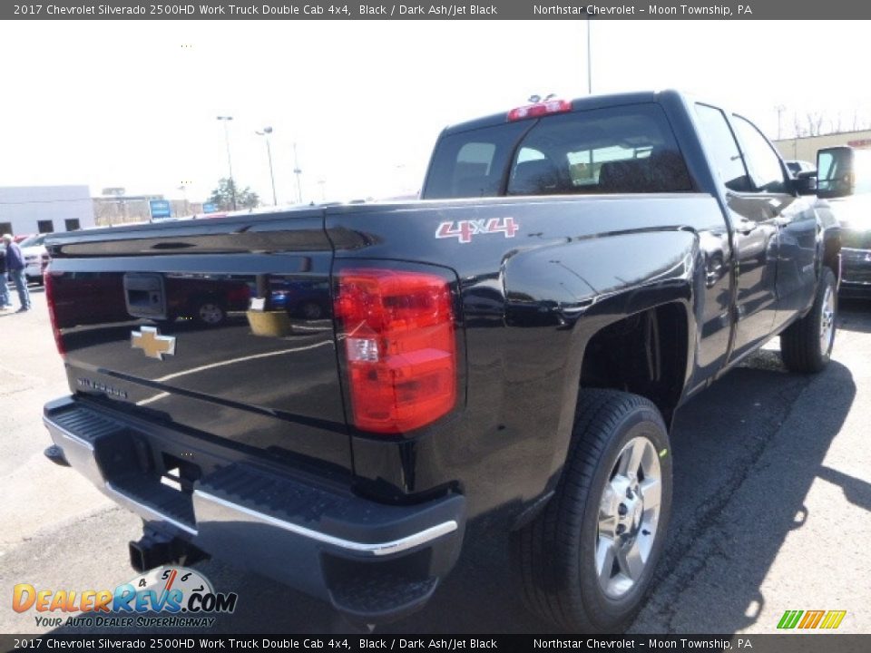 2017 Chevrolet Silverado 2500HD Work Truck Double Cab 4x4 Black / Dark Ash/Jet Black Photo #5
