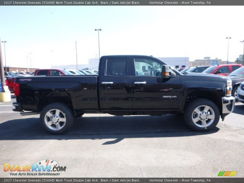 2017 Chevrolet Silverado 2500HD Work Truck Double Cab 4x4 Black / Dark Ash/Jet Black Photo #6