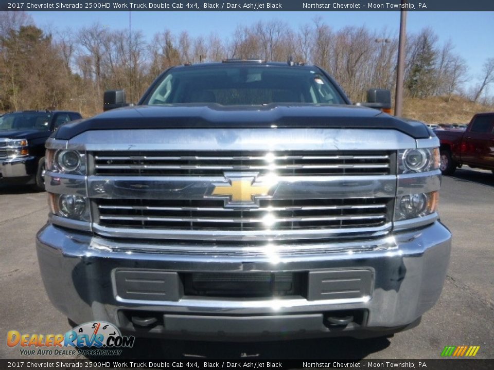 2017 Chevrolet Silverado 2500HD Work Truck Double Cab 4x4 Black / Dark Ash/Jet Black Photo #8