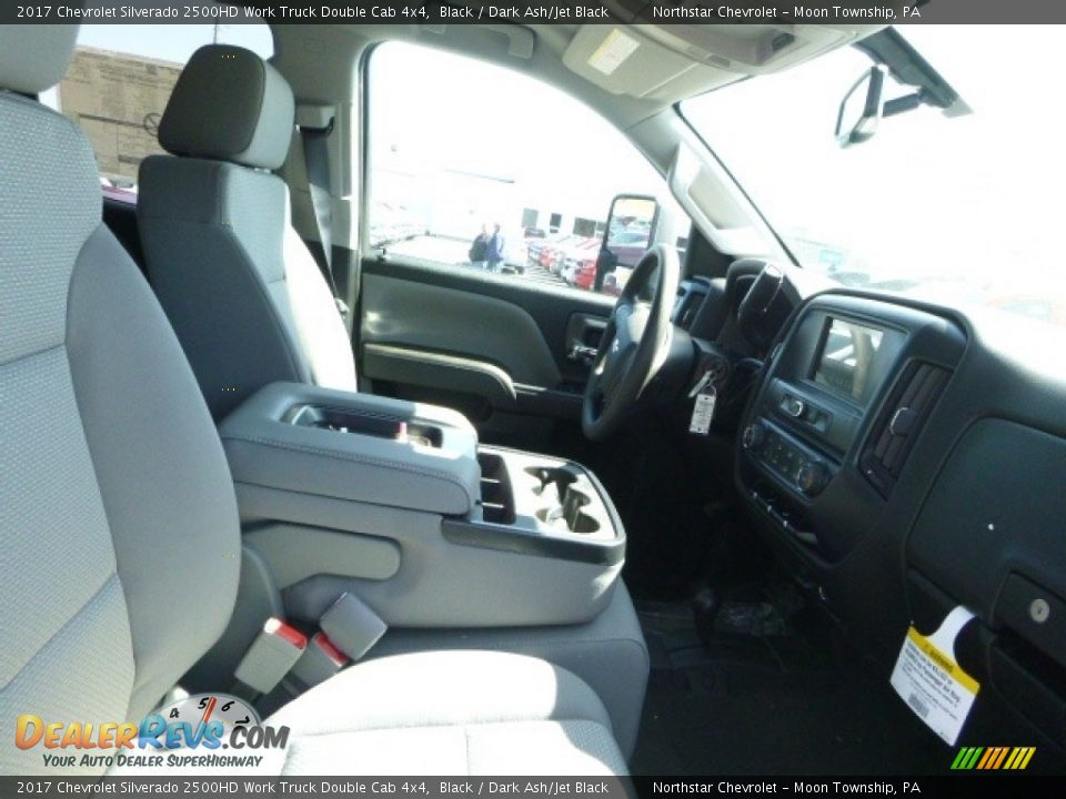 2017 Chevrolet Silverado 2500HD Work Truck Double Cab 4x4 Black / Dark Ash/Jet Black Photo #10
