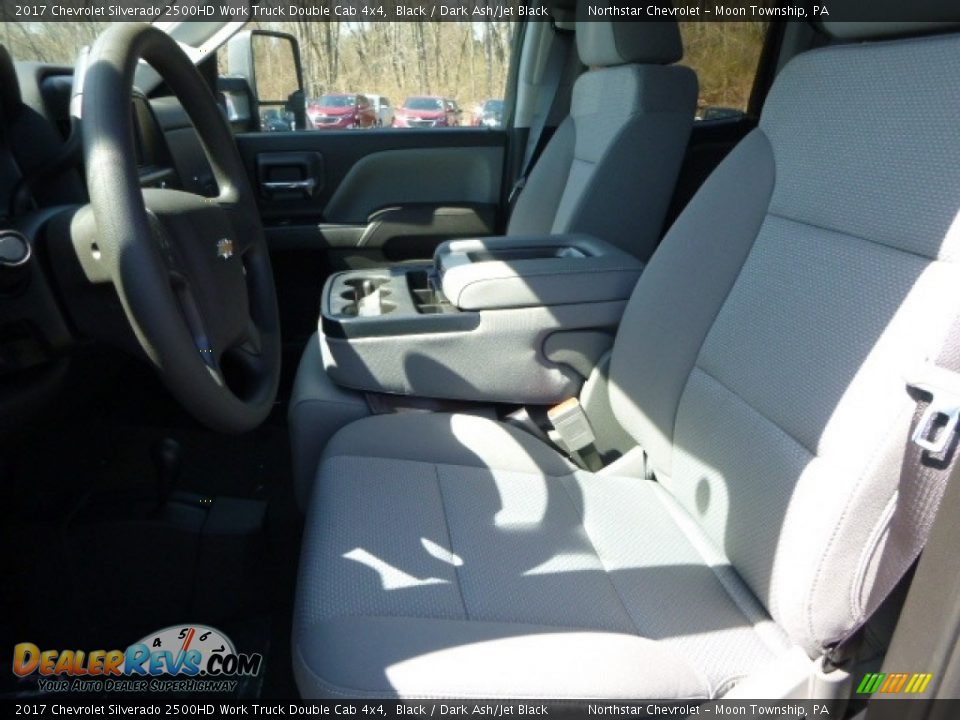 2017 Chevrolet Silverado 2500HD Work Truck Double Cab 4x4 Black / Dark Ash/Jet Black Photo #14