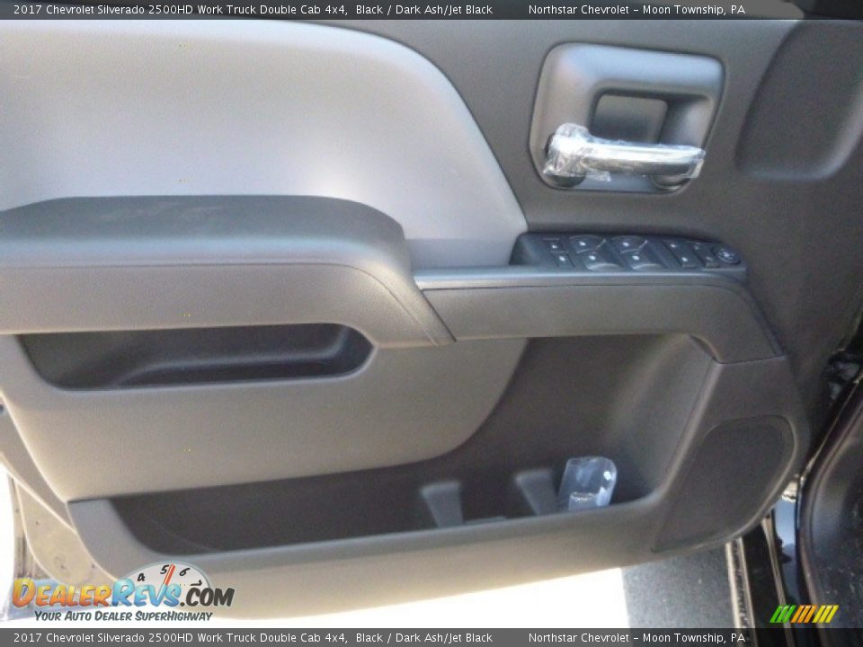 2017 Chevrolet Silverado 2500HD Work Truck Double Cab 4x4 Black / Dark Ash/Jet Black Photo #15