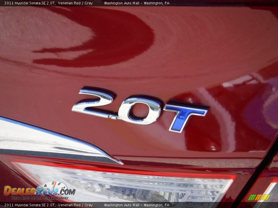 2011 Hyundai Sonata SE 2.0T Venetian Red / Gray Photo #10