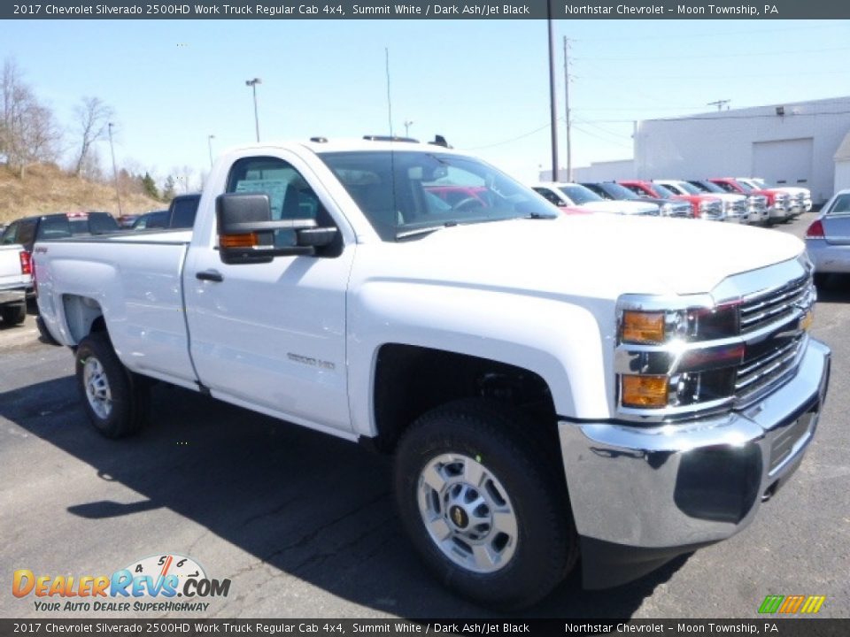 2017 Chevrolet Silverado 2500HD Work Truck Regular Cab 4x4 Summit White / Dark Ash/Jet Black Photo #8