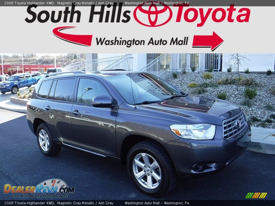 2008 Toyota Highlander 4WD Magnetic Gray Metallic / Ash Gray Photo #1