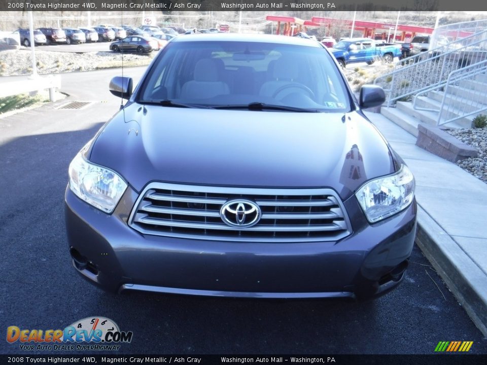2008 Toyota Highlander 4WD Magnetic Gray Metallic / Ash Gray Photo #4