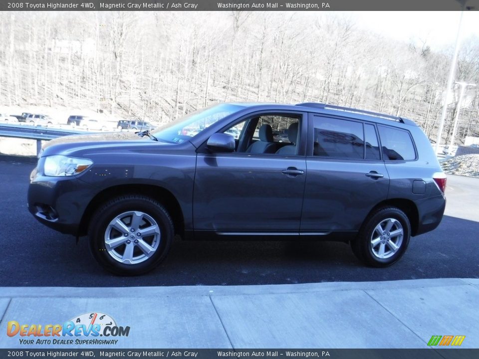 2008 Toyota Highlander 4WD Magnetic Gray Metallic / Ash Gray Photo #6