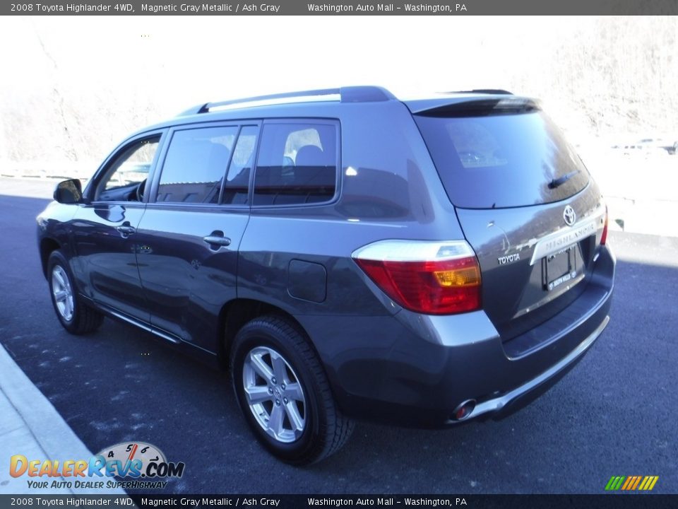 2008 Toyota Highlander 4WD Magnetic Gray Metallic / Ash Gray Photo #7
