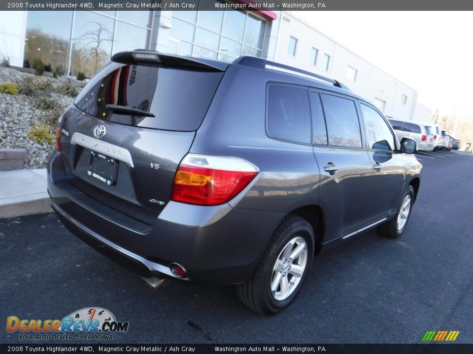 2008 Toyota Highlander 4WD Magnetic Gray Metallic / Ash Gray Photo #9