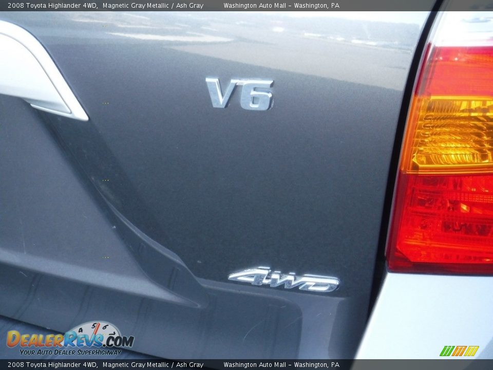 2008 Toyota Highlander 4WD Magnetic Gray Metallic / Ash Gray Photo #10