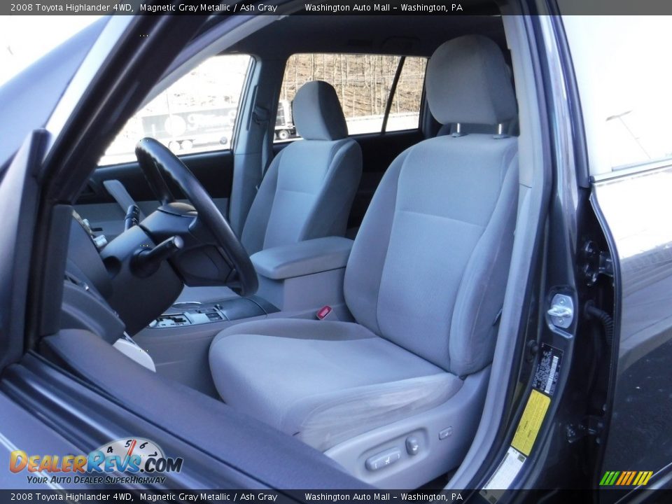 2008 Toyota Highlander 4WD Magnetic Gray Metallic / Ash Gray Photo #12