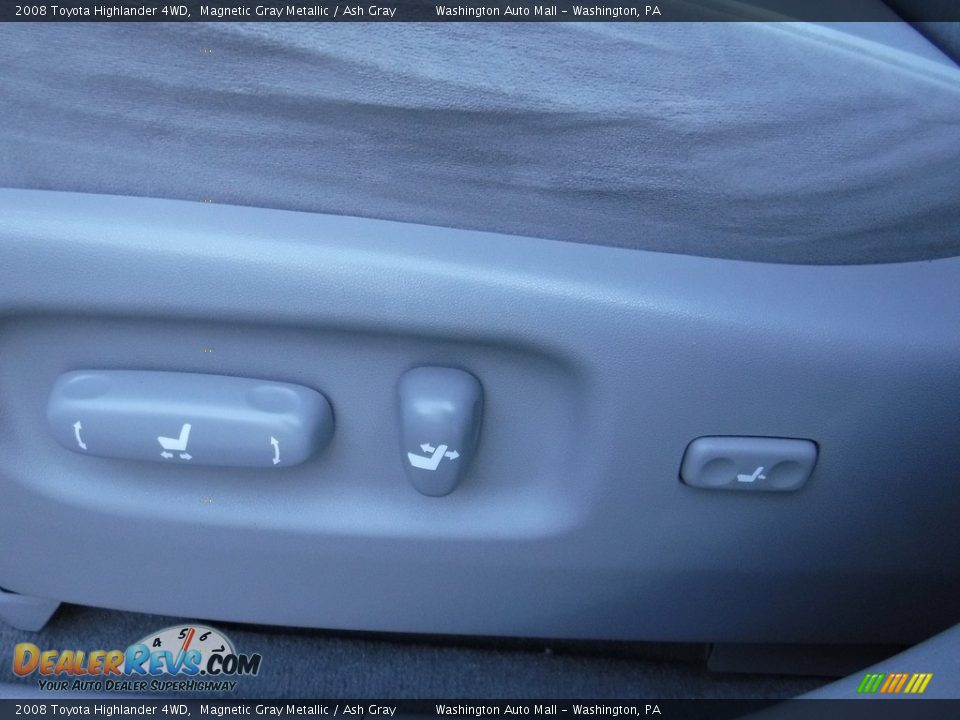 2008 Toyota Highlander 4WD Magnetic Gray Metallic / Ash Gray Photo #13