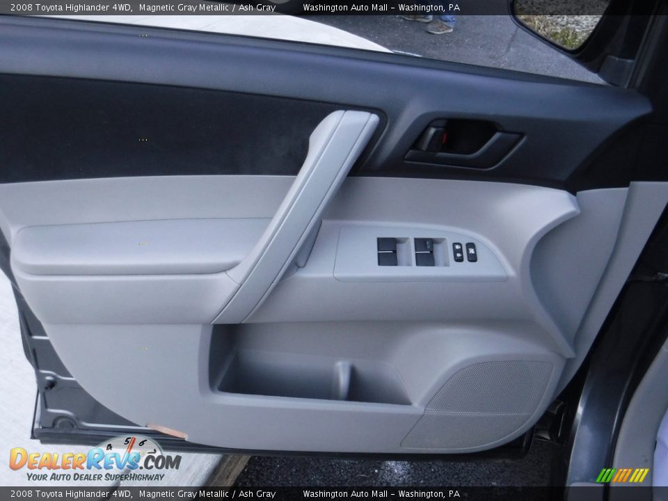 2008 Toyota Highlander 4WD Magnetic Gray Metallic / Ash Gray Photo #14