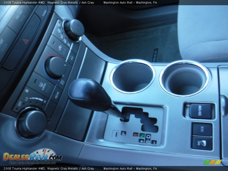 2008 Toyota Highlander 4WD Magnetic Gray Metallic / Ash Gray Photo #16