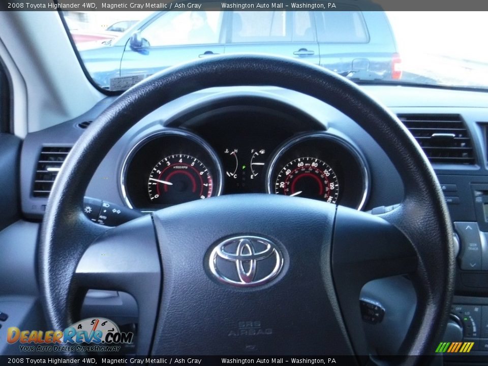 2008 Toyota Highlander 4WD Magnetic Gray Metallic / Ash Gray Photo #20
