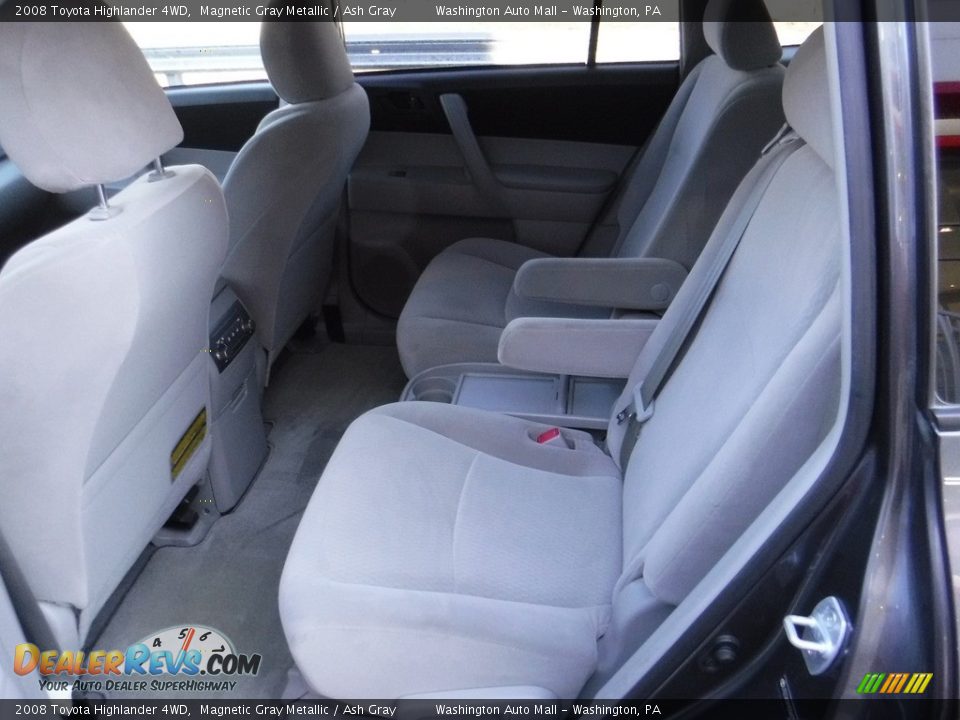 2008 Toyota Highlander 4WD Magnetic Gray Metallic / Ash Gray Photo #23