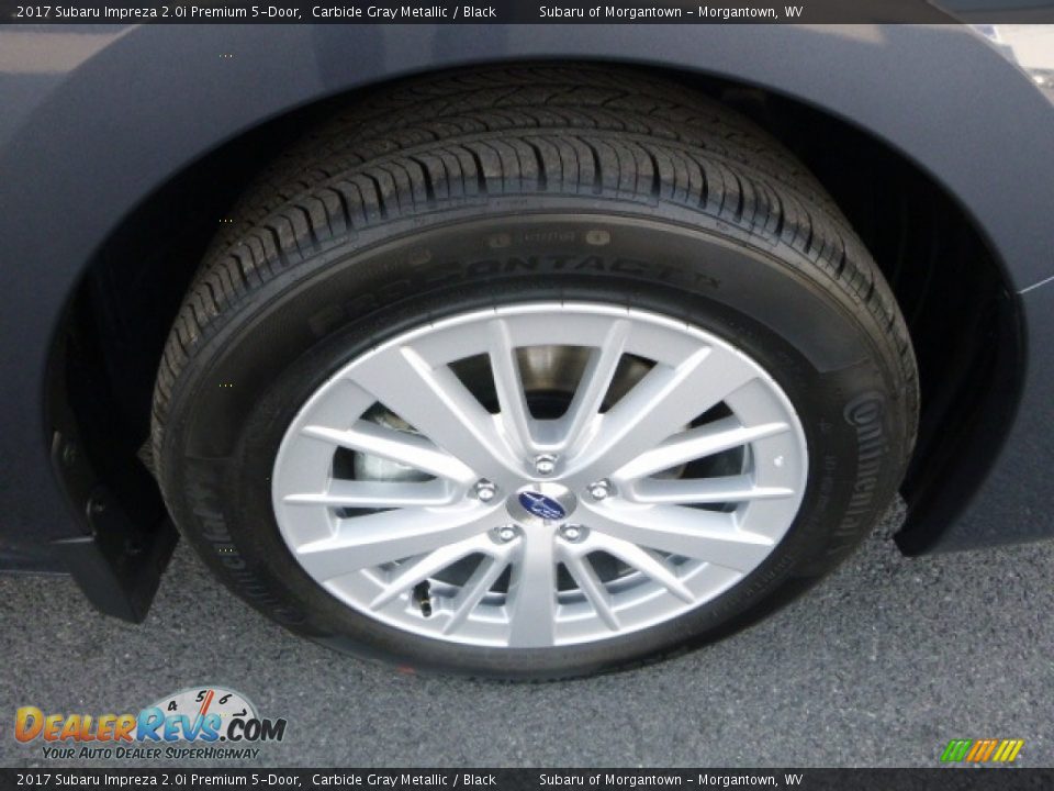 2017 Subaru Impreza 2.0i Premium 5-Door Carbide Gray Metallic / Black Photo #2