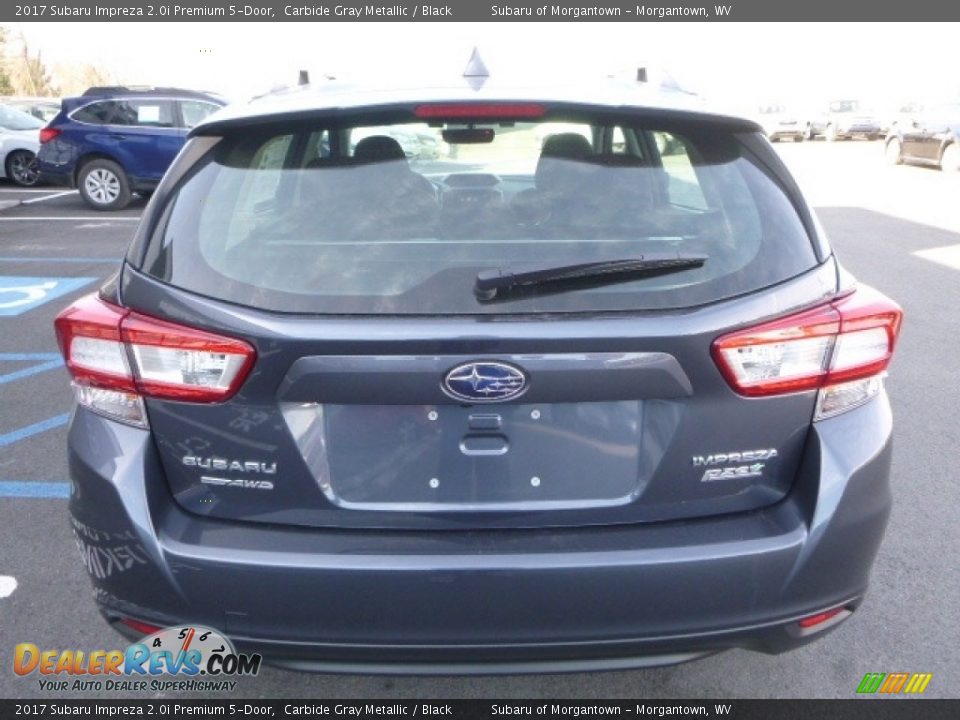 2017 Subaru Impreza 2.0i Premium 5-Door Carbide Gray Metallic / Black Photo #8