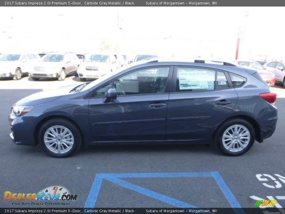 2017 Subaru Impreza 2.0i Premium 5-Door Carbide Gray Metallic / Black Photo #10