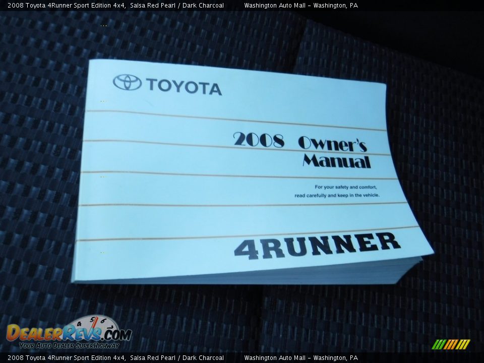 2008 Toyota 4Runner Sport Edition 4x4 Salsa Red Pearl / Dark Charcoal Photo #22