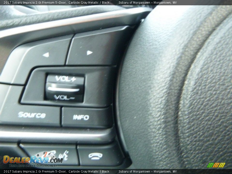 2017 Subaru Impreza 2.0i Premium 5-Door Carbide Gray Metallic / Black Photo #20