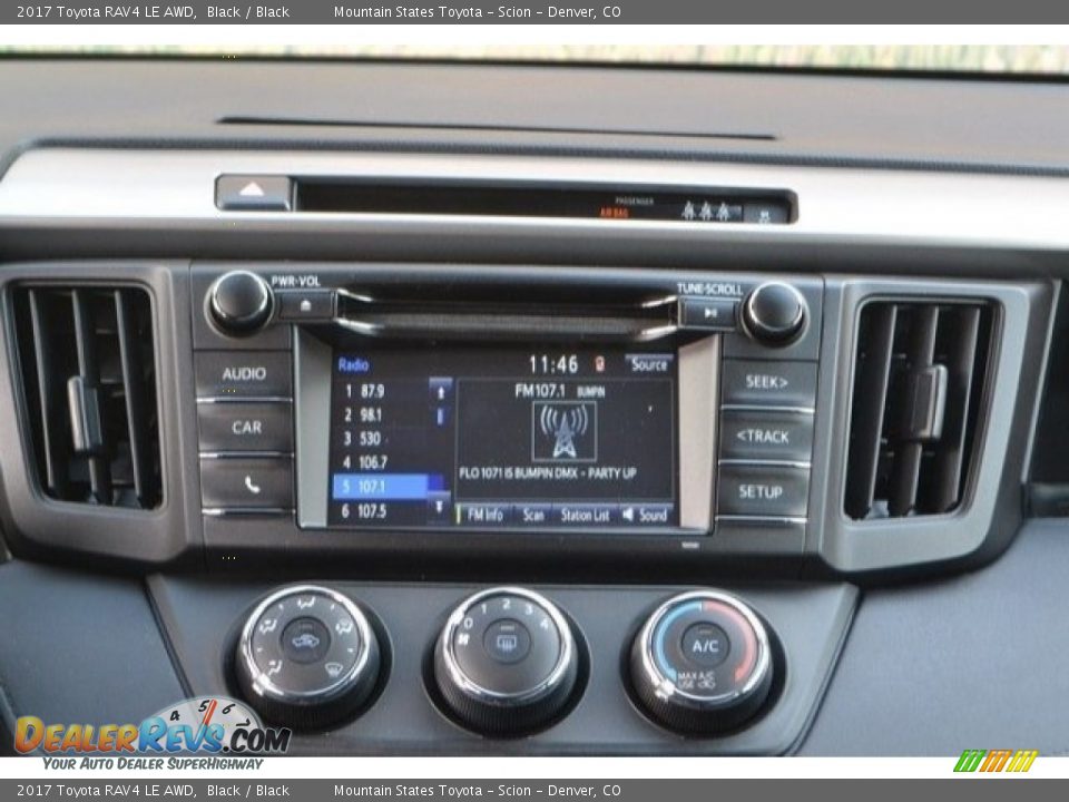 2017 Toyota RAV4 LE AWD Black / Black Photo #6