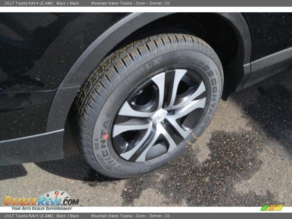 2017 Toyota RAV4 LE AWD Black / Black Photo #9
