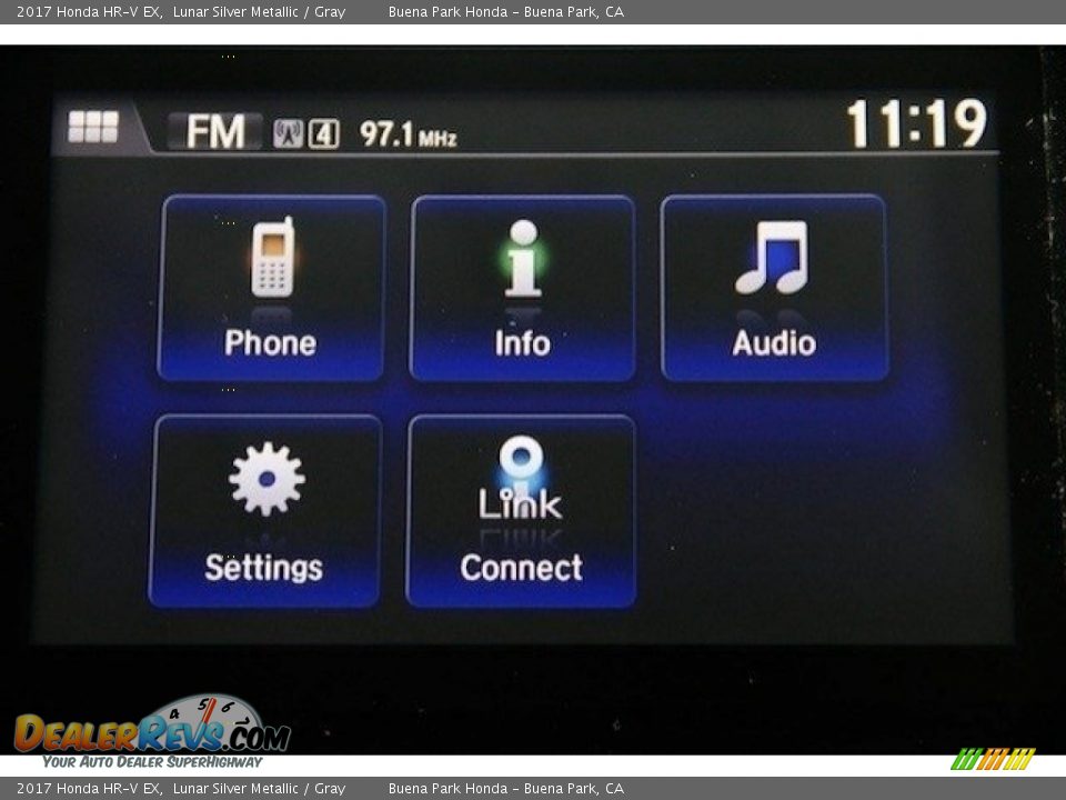 2017 Honda HR-V EX Lunar Silver Metallic / Gray Photo #17