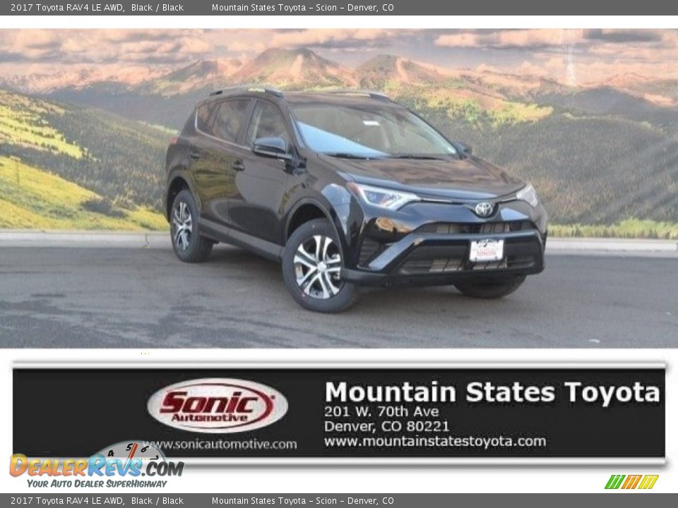 2017 Toyota RAV4 LE AWD Black / Black Photo #1