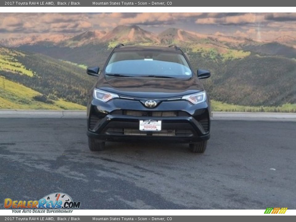 2017 Toyota RAV4 LE AWD Black / Black Photo #2