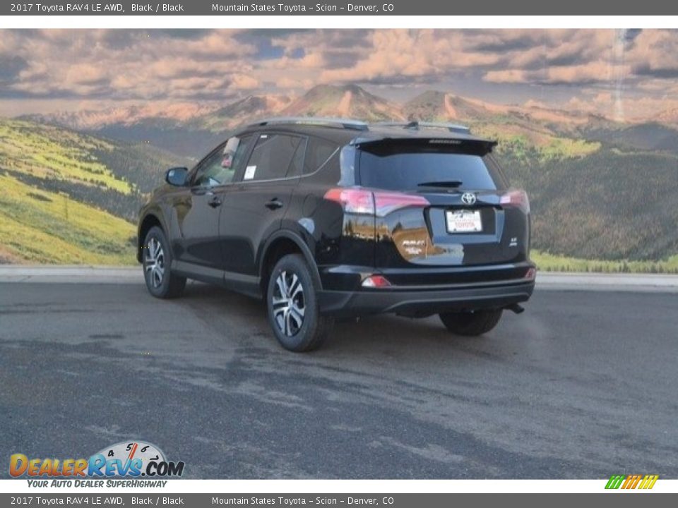 2017 Toyota RAV4 LE AWD Black / Black Photo #3