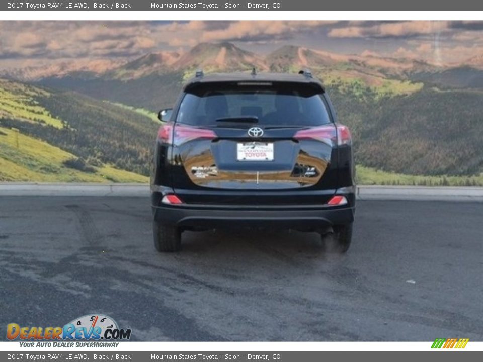 2017 Toyota RAV4 LE AWD Black / Black Photo #4