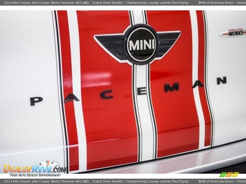 2014 Mini Cooper John Cooper Works Paceman All4 AWD Crystal Silver Metallic / Championship Lounge Leather/Red Piping Photo #7