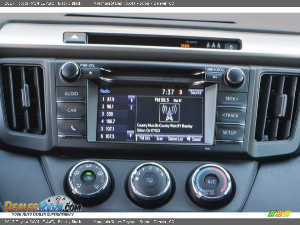 2017 Toyota RAV4 LE AWD Black / Black Photo #6