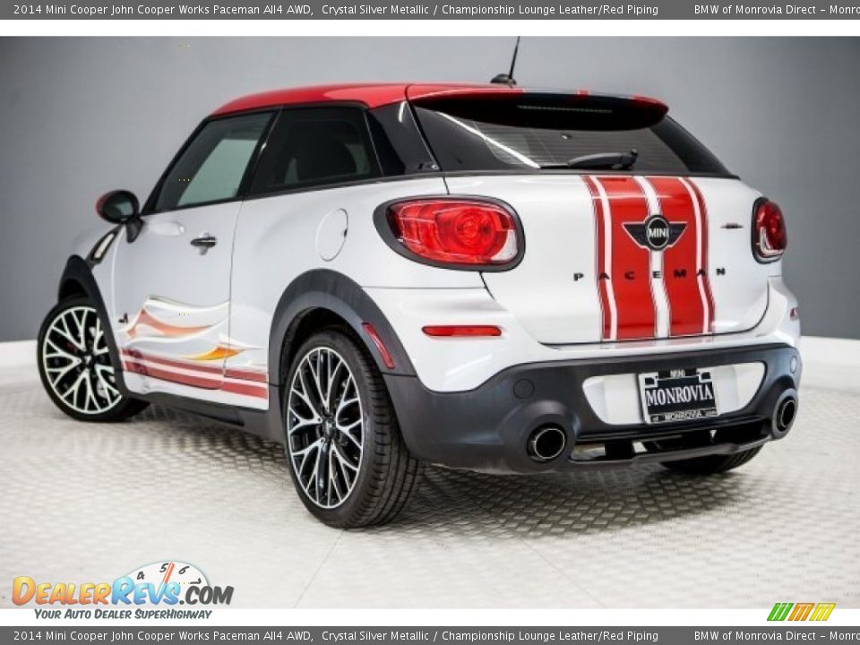 2014 Mini Cooper John Cooper Works Paceman All4 AWD Crystal Silver Metallic / Championship Lounge Leather/Red Piping Photo #10