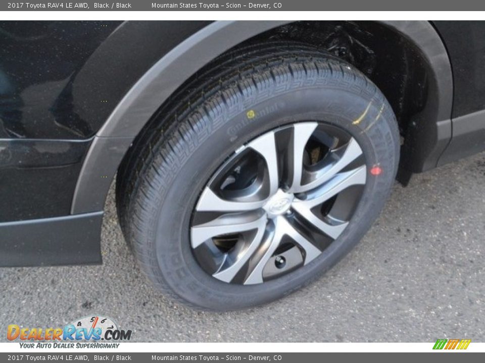 2017 Toyota RAV4 LE AWD Black / Black Photo #9